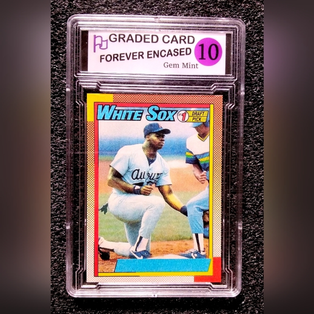 Frank Thomas 1990 Vintage No Name Error Rookie Card Graded 10 Gem